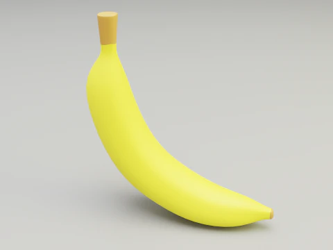 Cartoon fruit Low-poly 3D Model