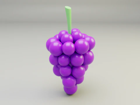 Cartoon fruit Low-poly 3D Model