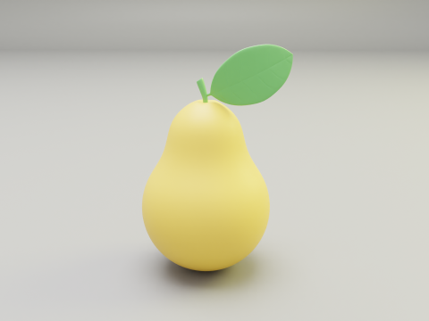 Cartoon fruit Low-poly 3D Model