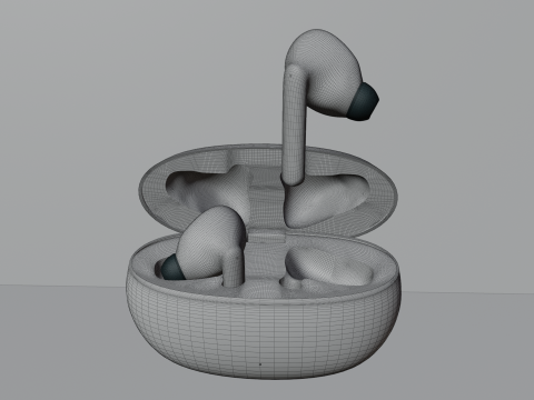 Lenovo xt88 Wireless earbuds with case 3D Модель