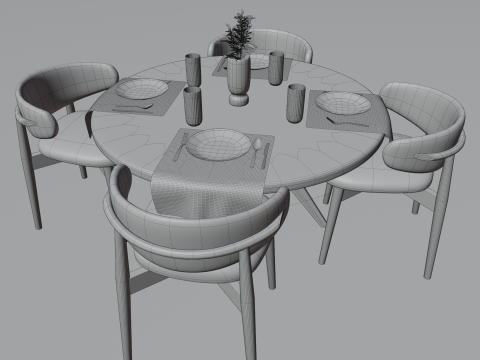 Dining Table Modello 3D