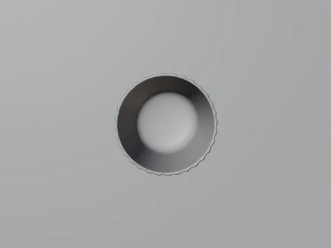 Elegant Glass Drinking Cup 3D Model