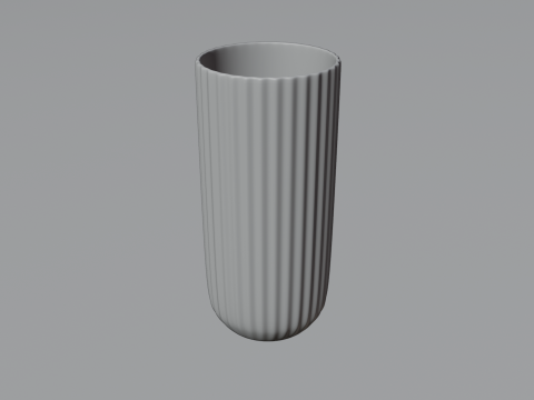 Elegant Glass Drinking Cup Modelo 3D