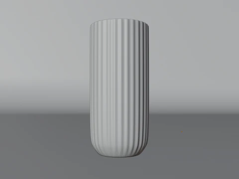 Elegant Glass Drinking Cup 3D Model