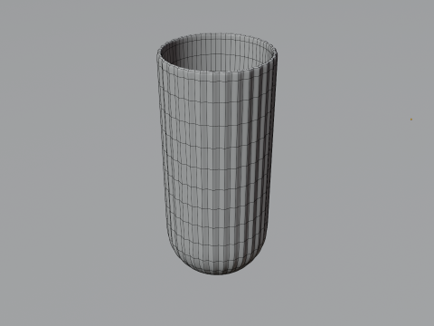 Elegant Glass Drinking Cup Modelo 3D