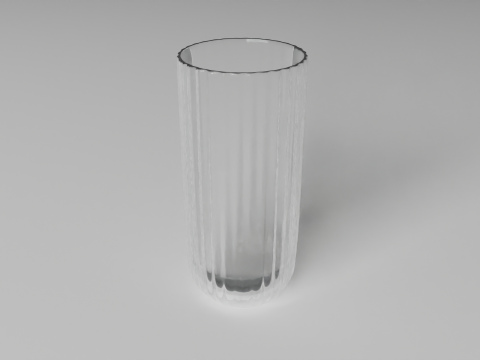 Elegant Glass Drinking Cup Modelo 3D