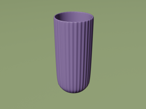 Elegant Glass Drinking Cup Modelo 3D