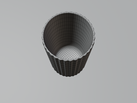 Elegant Glass Drinking Cup Modelo 3D