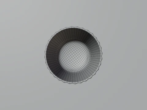 Elegant Glass Drinking Cup 3D Model
