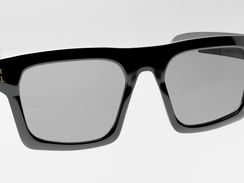 Tom F FT0711 3D Sunglasses Model Low-poly 3D Модель