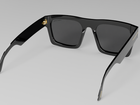 Tom F FT0711 3D Sunglasses Model Low-poly 3D Модель