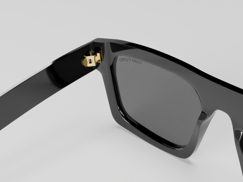 Tom F FT0711 3D Sunglasses Model Low-poly 3D Модель