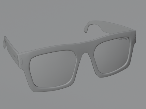 Tom F FT0711 3D Sunglasses Model Low-poly 3D Модель