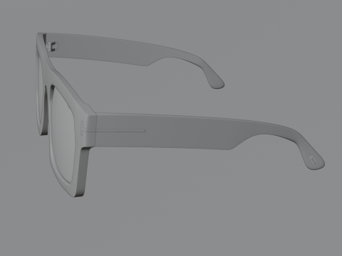 Tom F FT0711 3D Sunglasses Model Low-poly 3D Модель