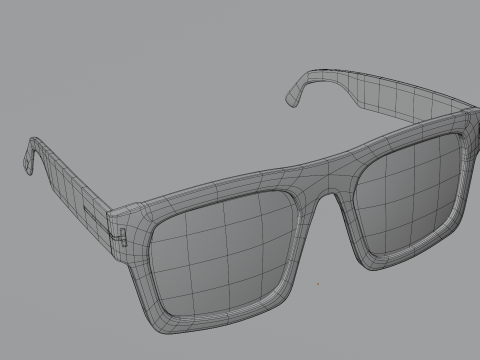 Tom F FT0711 3D Sunglasses Model Low-poly 3D Модель