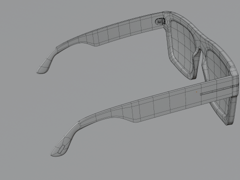 Tom F FT0711 3D Sunglasses Model Low-poly 3D Модель