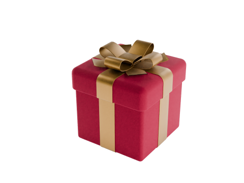 Elegant Gift Box Low-poly 3D मॉडल