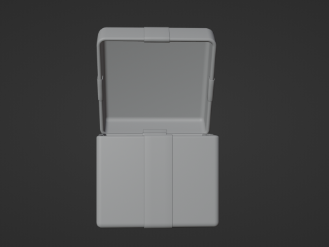 Elegant Gift Box Low-poly 3D मॉडल