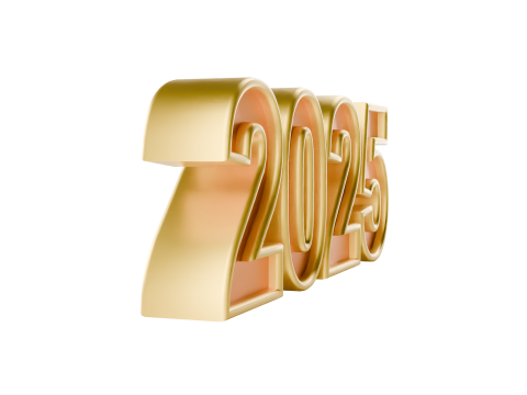 3D Year 2025 Numbers Design 3D 모델
