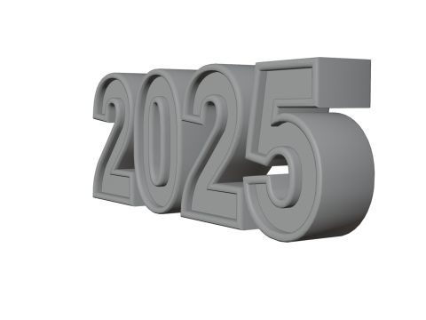 3D Year 2025 Numbers Design 3D 모델