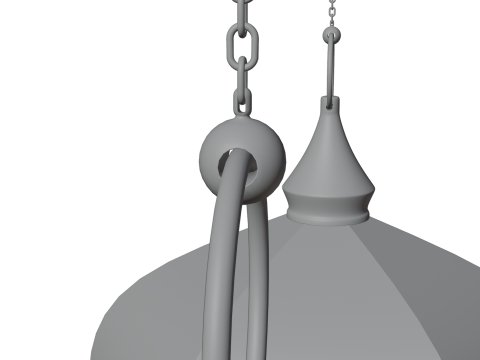 Elegant Ramadan Eid Lantern Set Black and Gold Low-poly 3Dモデル
