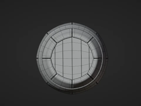 High Detail Stylized Wooden Barrel low poly Low-poly 3D Model