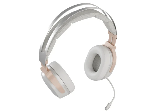 Modern Wireless Gaming Headphones with LED Light and Boom Mic 3D Model