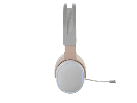 Modern Wireless Gaming Headphones with LED Light and Boom Mic 3D Model