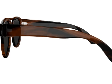 Stylish Eyewear Tortoise Shell Sunglasses Low-poly 3D Model