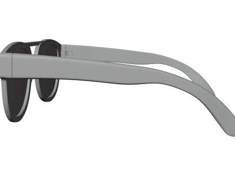 Stylish Eyewear Tortoise Shell Sunglasses Low-poly 3D Model