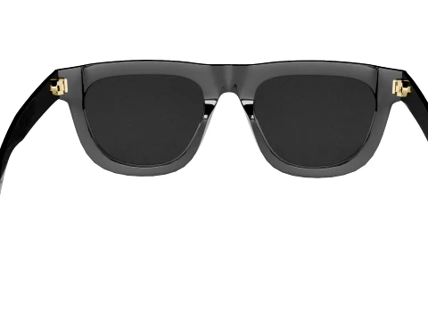 Stylish Black Sunglasses Low-poly 3D Model