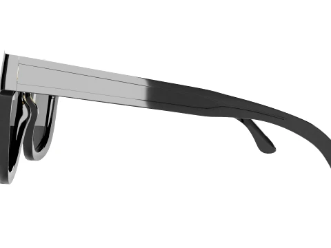 Stylish Black Sunglasses Low-poly 3D Model