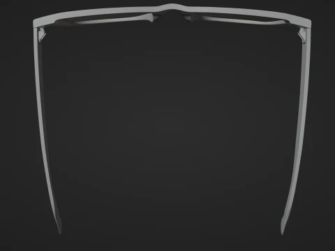 Stylish Black Sunglasses Low-poly 3D Model
