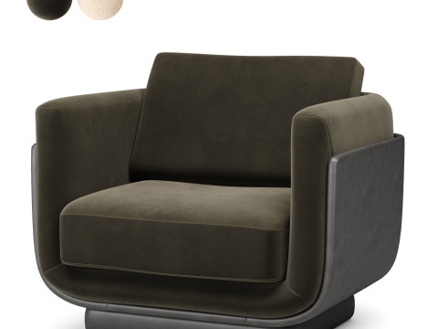 Ebisu Armchair by Charlotte Biltgen 3D Model
