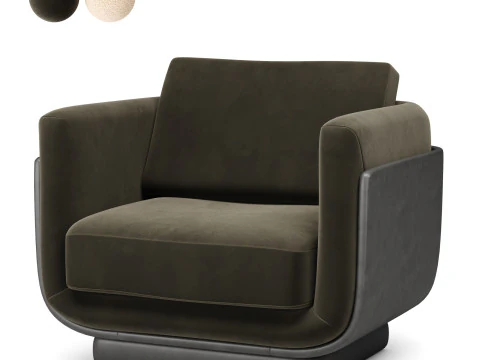 Ebisu Armchair by Charlotte Biltgen 3D Model