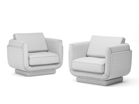 Ebisu Armchair by Charlotte Biltgen Modèle 3D