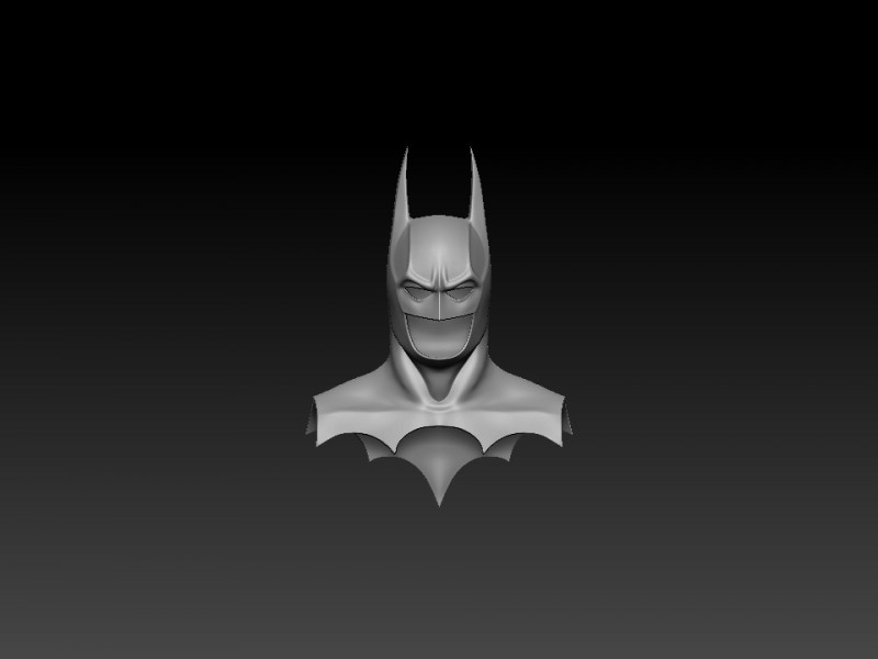 BATMAN MASK FOR 3D PRINT Model Cetak 3D .c4d .max .obj .3ds .fbx .stl .blend 
