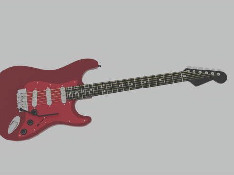 Guitar 3D Model