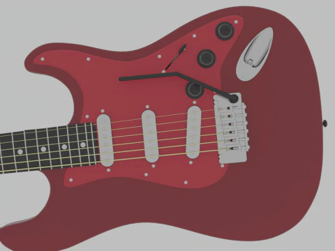 Guitar 3D Model