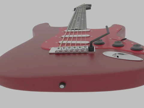 Guitar 3D Model