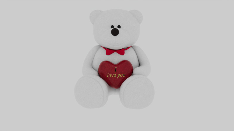 Bear toy 3D Model .c4d .max .obj .3ds .fbx .stl .blend 