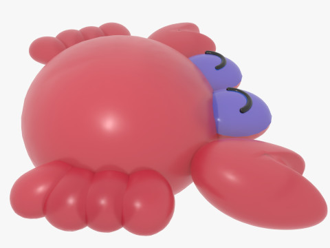 Crab toy Model 3D