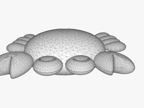 Crab toy Model 3D