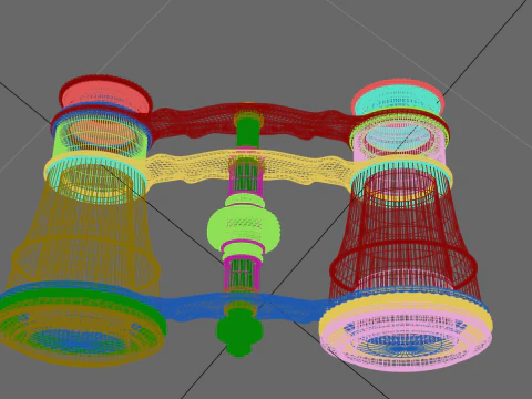 Theatre binoculars 3D Model