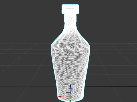Shaped bottle 3D Model