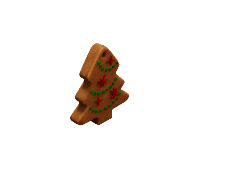 Gingerbread Christmas tree Modelo 3D