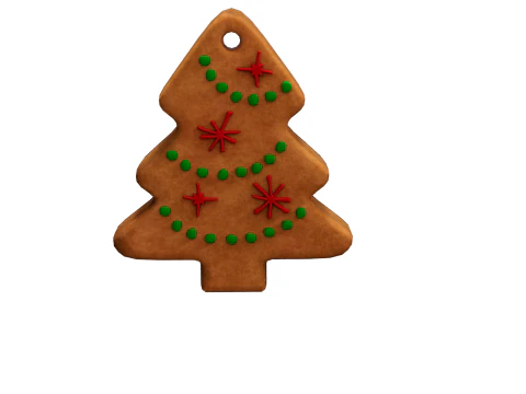 Gingerbread Christmas tree 3D Model