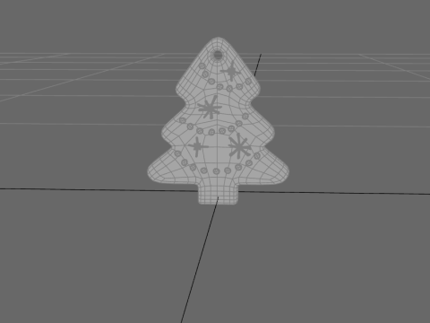 Gingerbread Christmas tree Model 3D