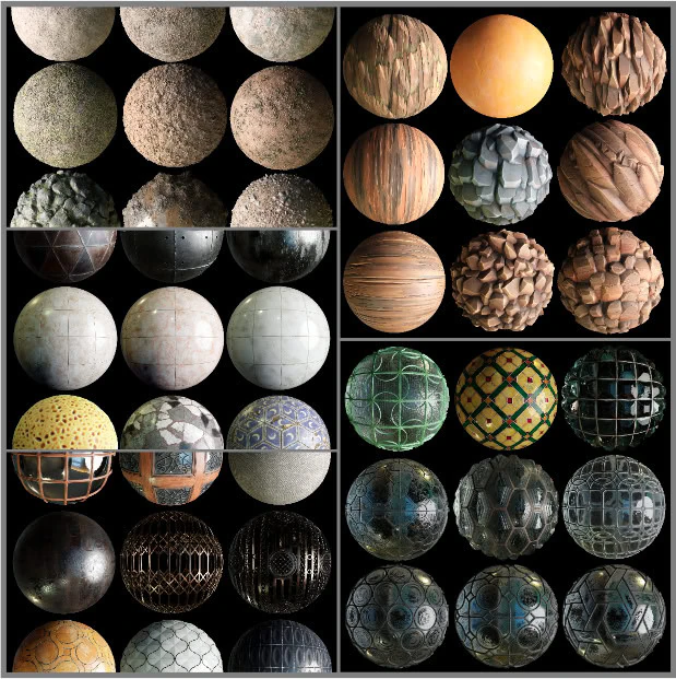Material Mix Pack CG Textures .c4d .max .obj .3ds .fbx .stl .blend 