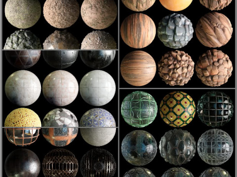 Pacote de mistura de materiais Texturas CG